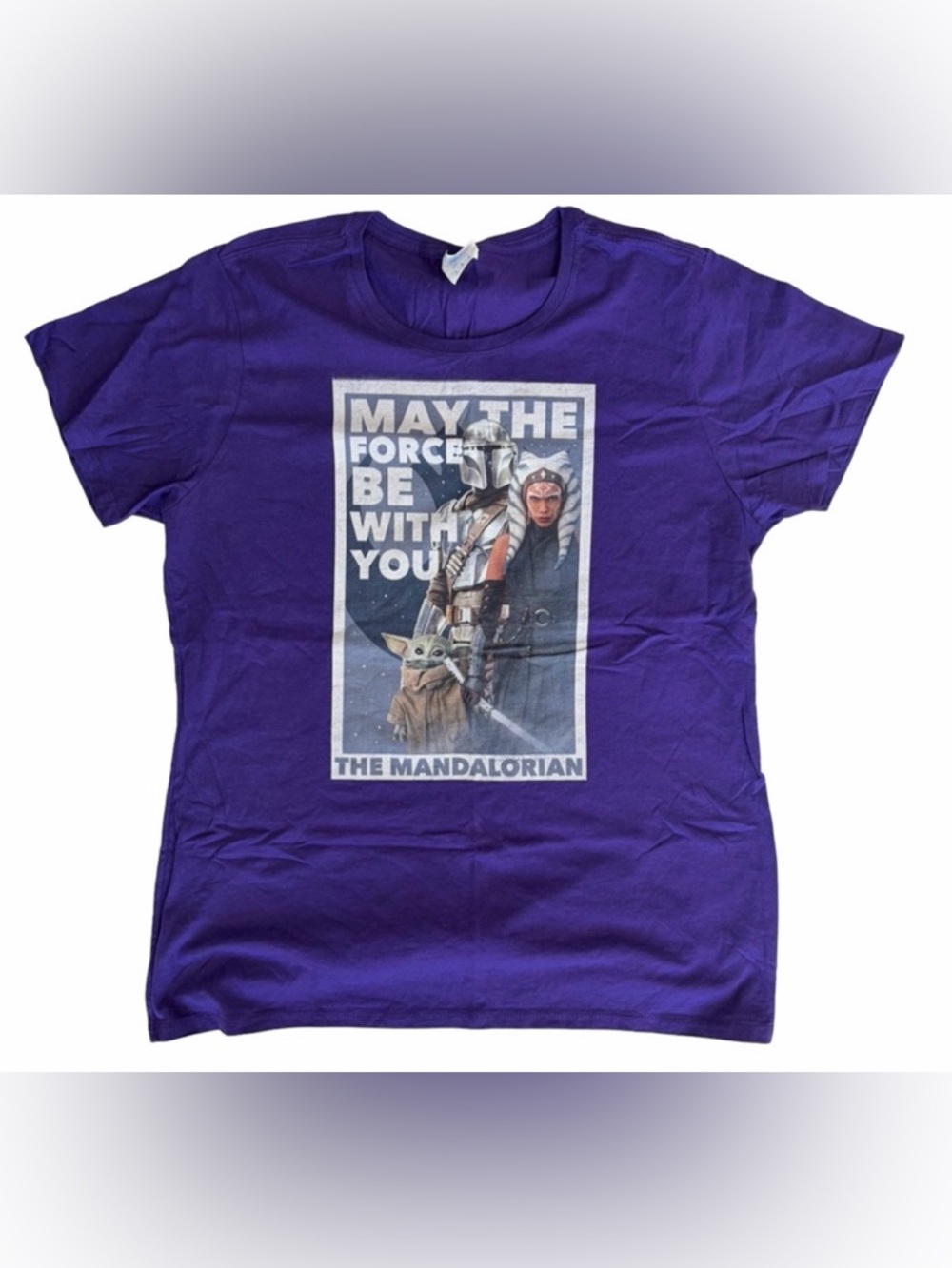 3/$15 NWOT Star Wars The Mandalorian May The Force Be With You Tee Women’s Large